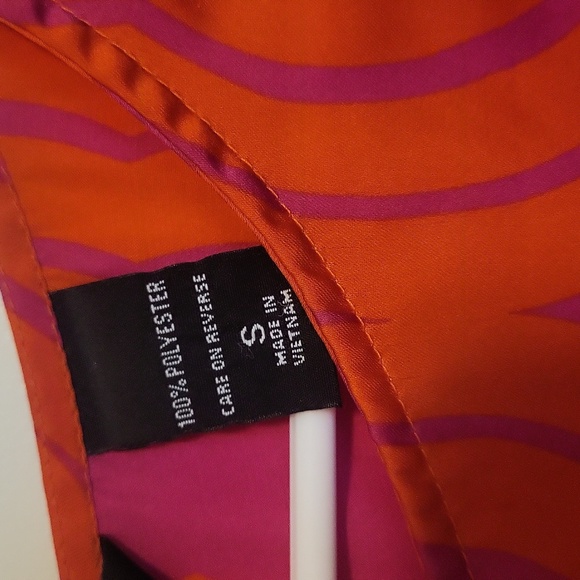 New York & Company Orange and Purple Tunic Top Size S - Picture 6 of 12